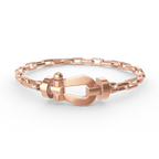FORCE LARGE HORSESHOE CLASP  METAL BRACELET