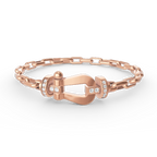 FORCE LARGE HORSESHOE CLASP  METAL BRACELET