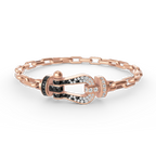 FORCE LARGE HORSESHOE CLASP  METAL BRACELET