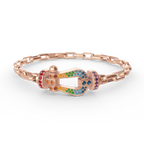 FORCE LARGE HORSESHOE CLASP  METAL BRACELET