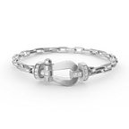 FORCE LARGE HORSESHOE CLASP  METAL BRACELET