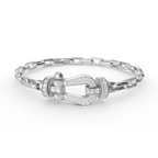 FORCE LARGE HORSESHOE CLASP  METAL BRACELET