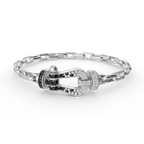 FORCE LARGE HORSESHOE CLASP  METAL BRACELET