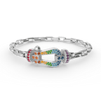 FORCE LARGE HORSESHOE CLASP  METAL BRACELET