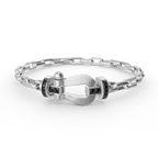 FORCE LARGE HORSESHOE CLASP  METAL BRACELET