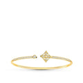 IDYLLE GOLD OPEN BRACELET DIAMOND PAVED