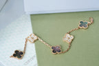 CLOVER 5 MOTIF GRAY MOP BRACELET COLLECTION