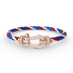 FORCE LARGE HORSESHOE FULL DIAMOND BRACELET ROSE GOLD