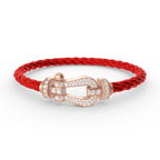 FORCE LARGE HORSESHOE FULL DIAMOND BRACELET ROSE GOLD
