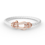FORCE LARGE HORSESHOE FULL DIAMOND BRACELET ROSE GOLD