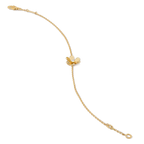 FRIVOLE GOLD FLOWER PINK MALACHITE BRACELET