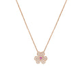 FRIVOLE ROSE GOLD FLOWER DIAMOND NECKLACE