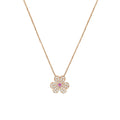 FRIVOLE ROSE GOLD FLOWER DIAMOND NECKLACE