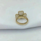 SWEET CLOVER WHITE MOP RING