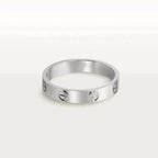 LOVE RING 4MM 1 DIAMOND SILVER