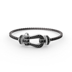 FORCE  LARGE HORSESHOE FULL DIAMOND TENNIS BRACELET